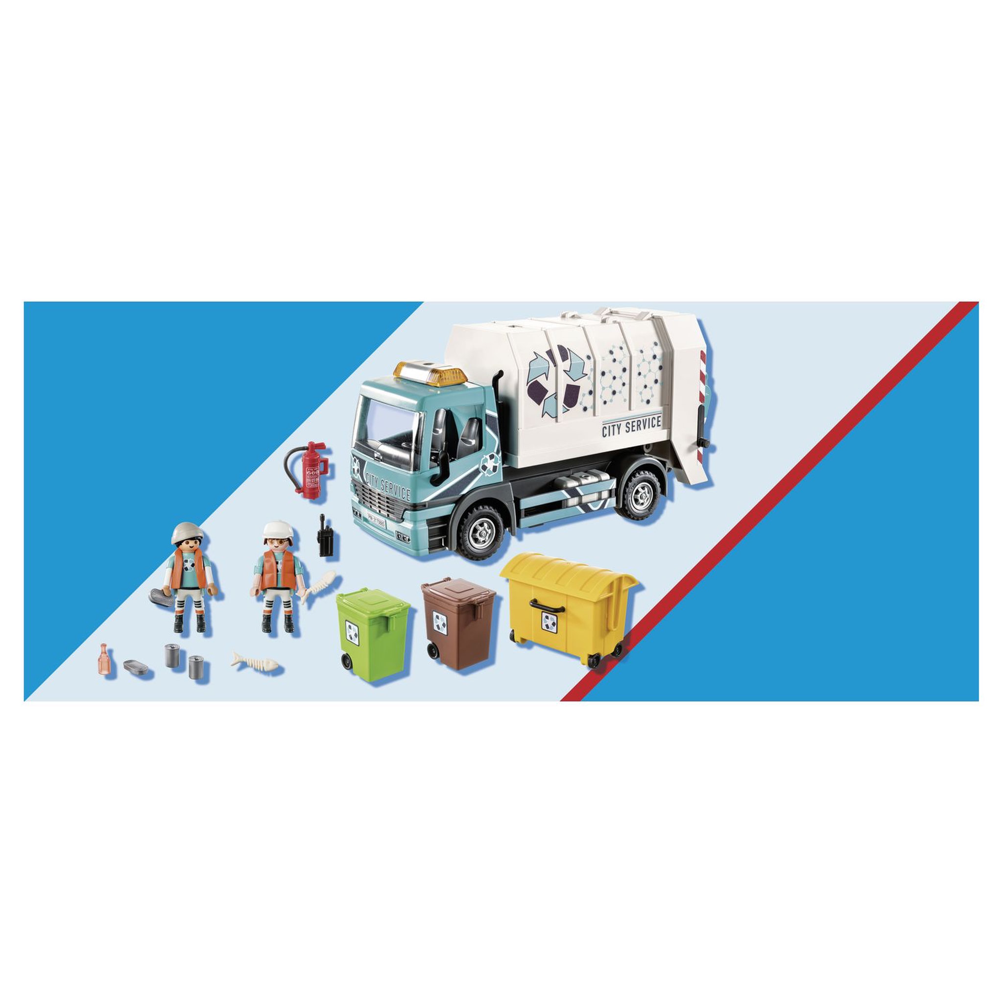 Voir la diapositive 2 : PLAYMOBIL 70885 - City Life - Camion poubelle avec effets lumineux 