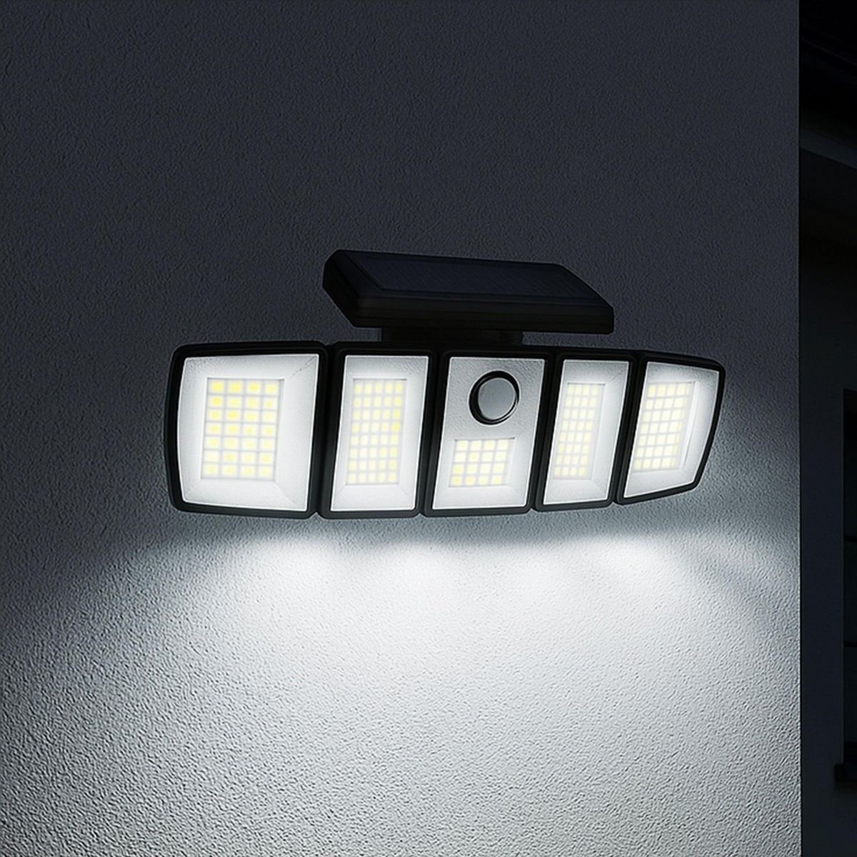 Lumisky Projecteur solaire avec détecteur ANDOVER XL Noir ABS 1000LM