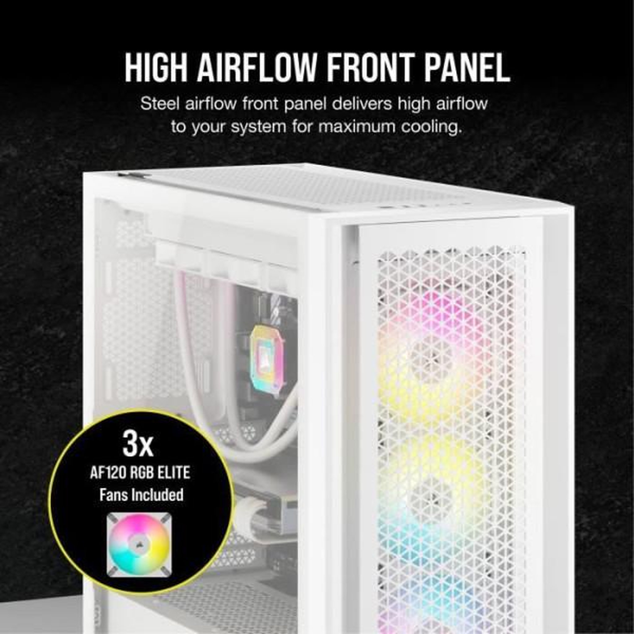 Voir la diapositive 6 : Corsair Boîtier PC Corsair FRAME 5000D RS ARGB blanc