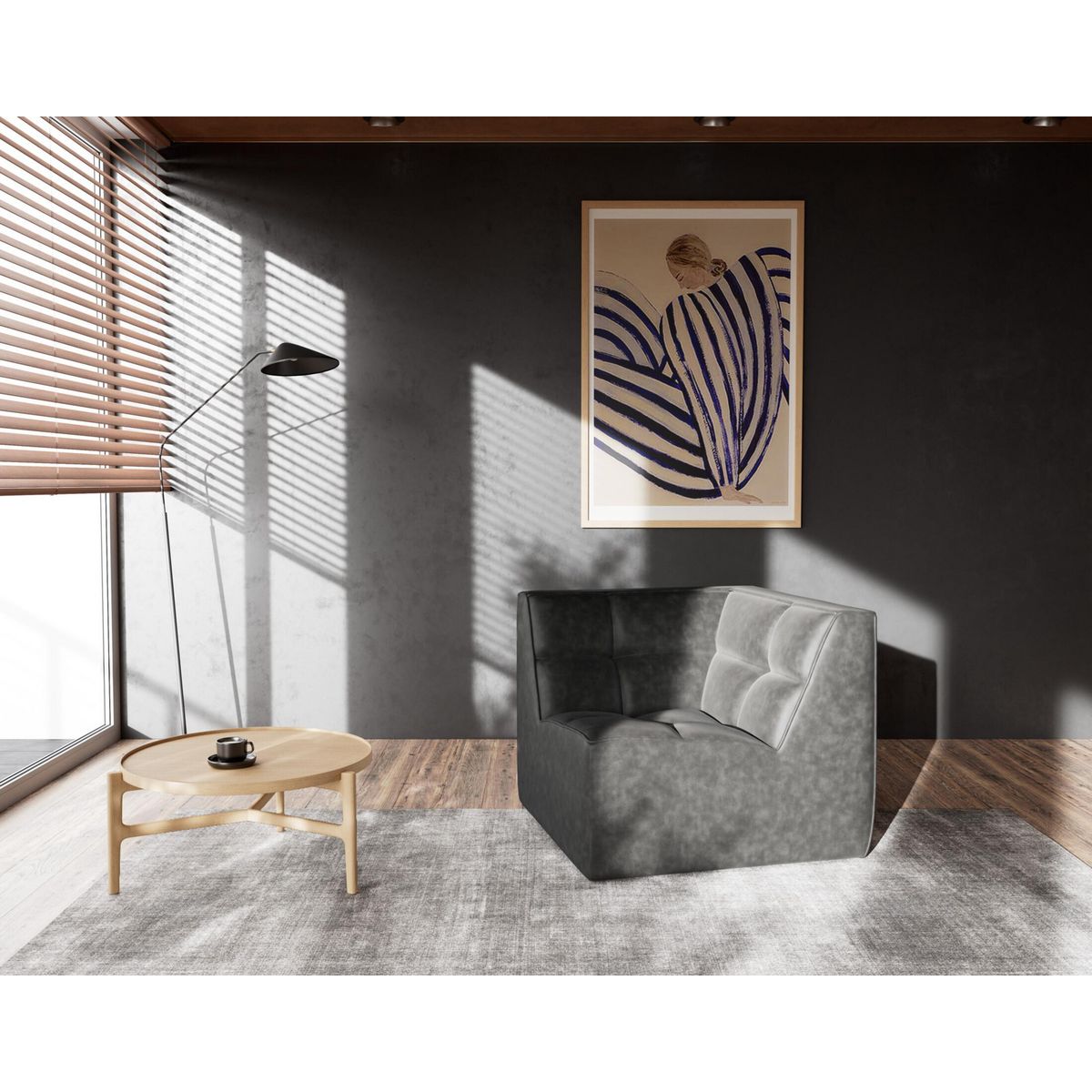 LISA DESIGN Alya - module d'angle en simili