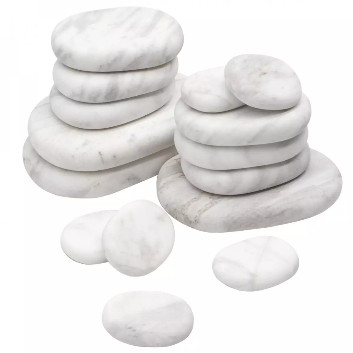 VIVEZEN Lot de 15 pierres froides en marbre pour massage