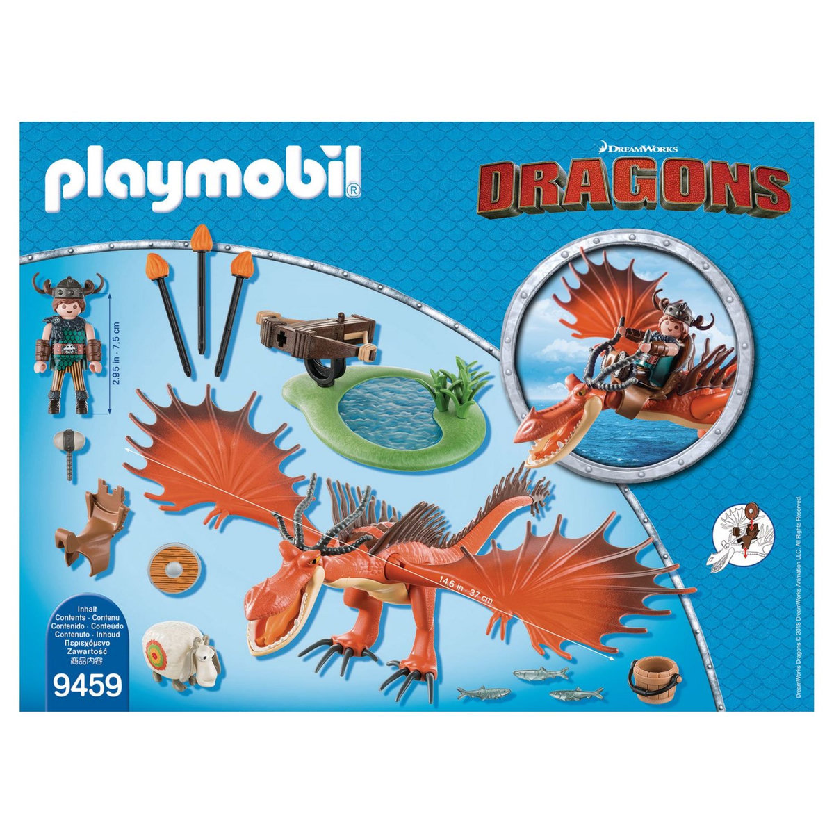 PLAYMOBIL 9459 - Dragons - Rustik et Krochefer 