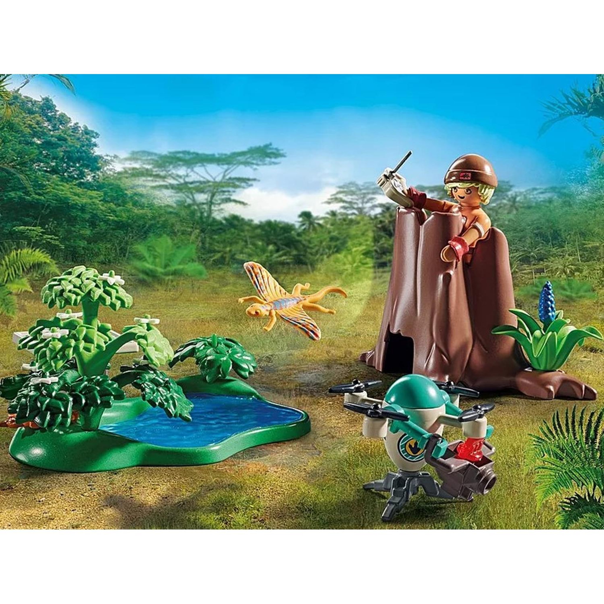 Voir la diapositive 3 : PLAYMOBIL Dinos Drone d'observation avec dimorphodon