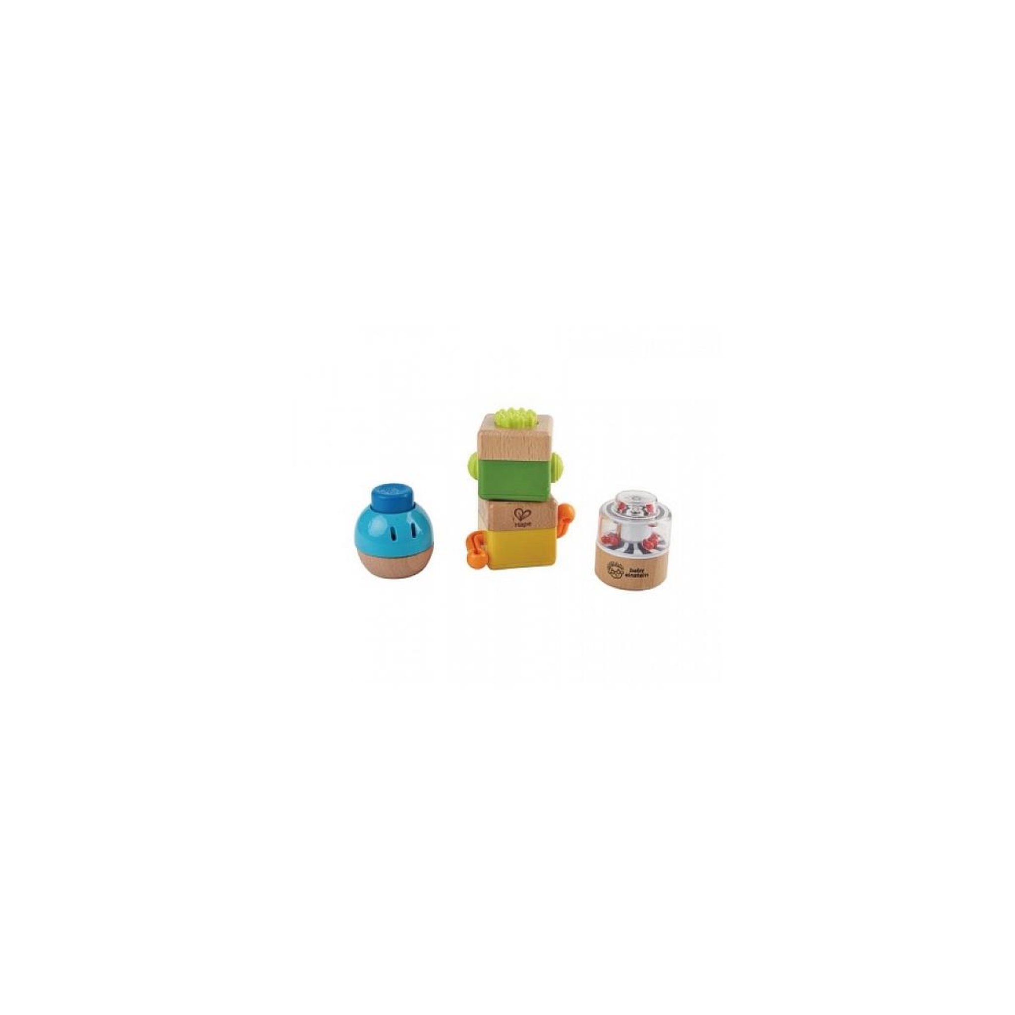 Hape Ensemble de 4 hochets éducatifs pour bébés de Baby Einstein