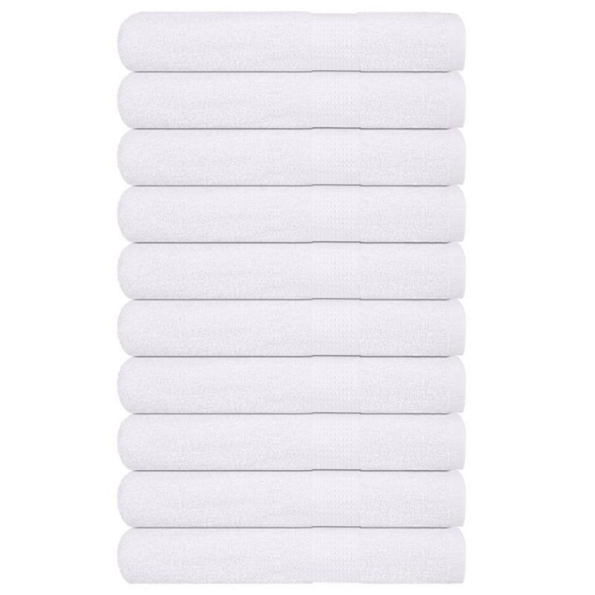 VIDAXL Serviettes de sauna 10 pcs blanc 80x200 cm 360 g m² 100% coton