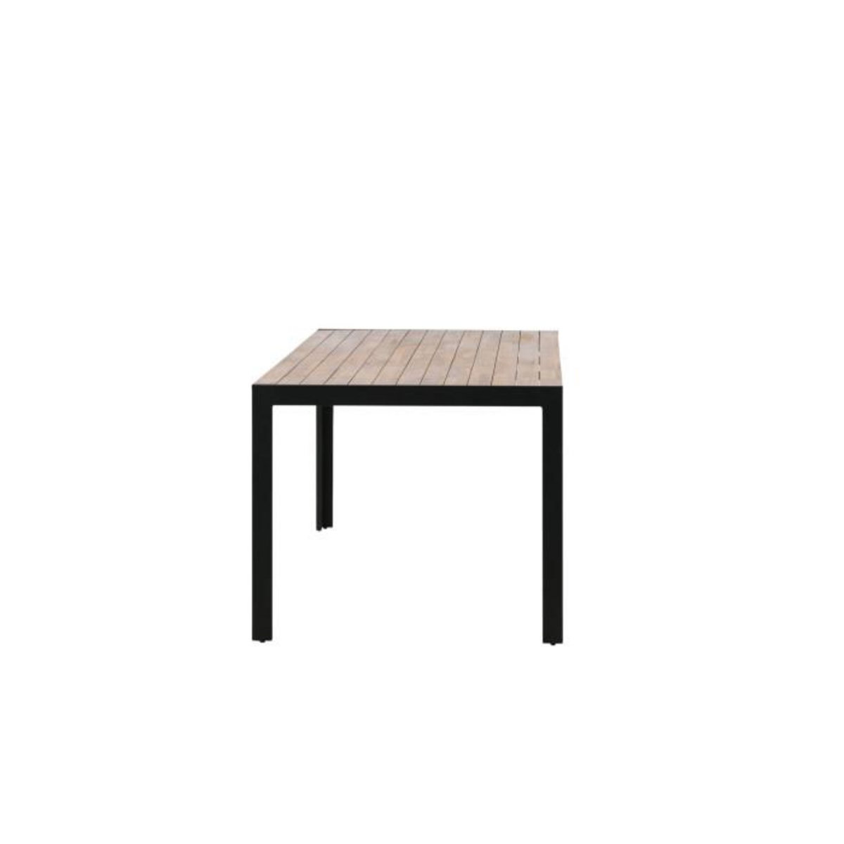 Paris Prix Table de Jardin en Bois  Acacia  205cm Naturel & Noir