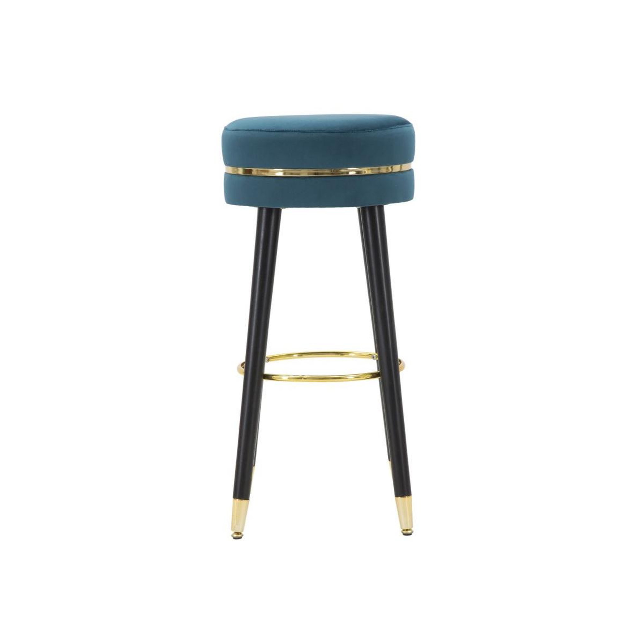 Voir la diapositive 2 : Paris Prix Tabouret de bar design  paris  74cm bleu & or