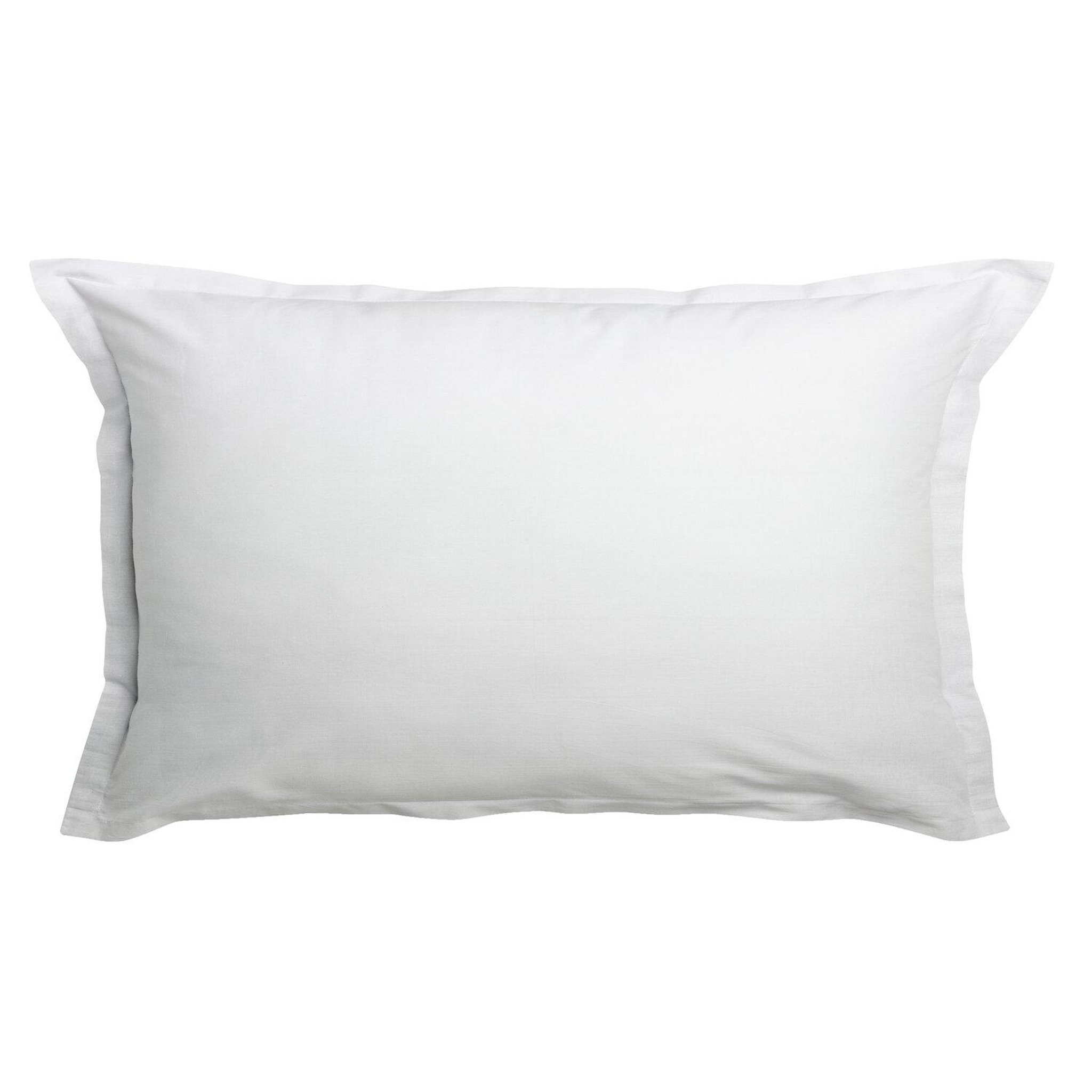Voir la diapositive 4 : Home collection Paire de taies d'oreiller 100% coton 57fils
