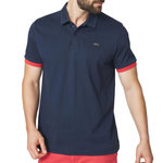 TBS Polo Marine Homme TBS BARZO. Coloris disponibles : Bleu
