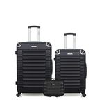 BLUESTAR BLUESTAR - LOT DE 3 - Valises grand format, weekend et vanity LIMA. Coloris disponibles : Gris, Bleu, Noir