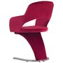 VIDAXL 3056595 Dining Chairs 6 pcs Wine Red Velvet (3x287781)