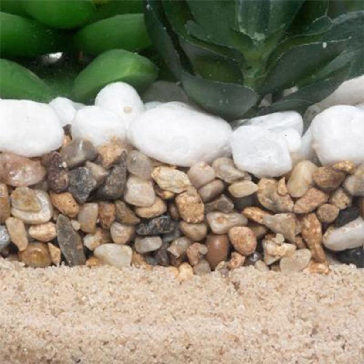 ATMOSPHERA Composition  Plante Artificielle  15cm Transparent