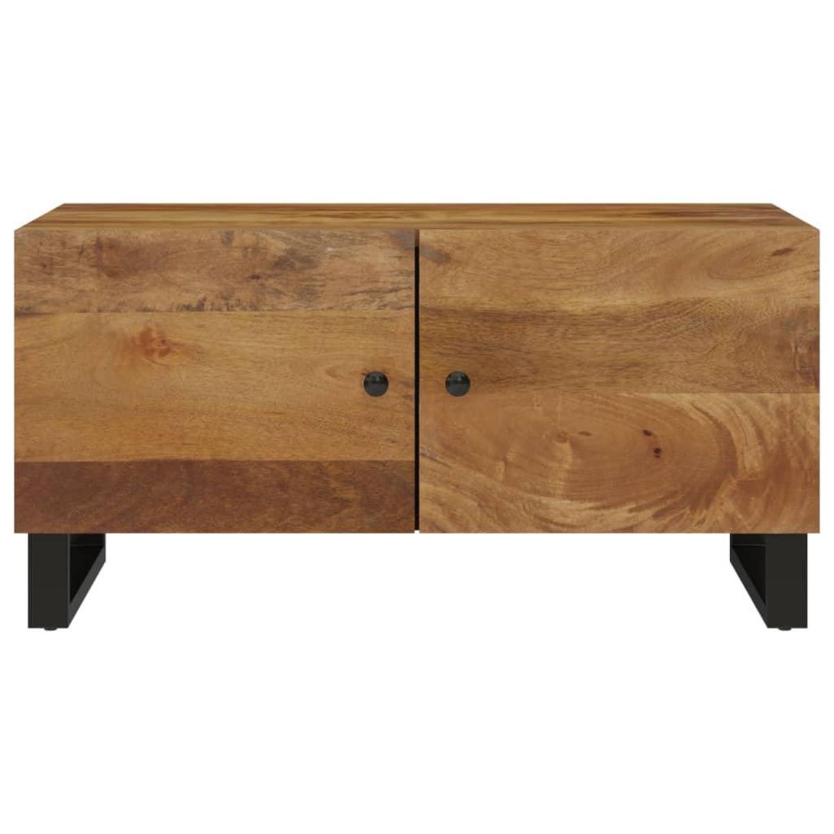 VIDAXL Table basse 80x50x40 cm Bois de manguier solide et d'ingenierie