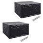 Voir la diapositive 1 : VIDAXL Housses de salon de jardin 2 pcs Rotin 8 œillets 172x113 cm