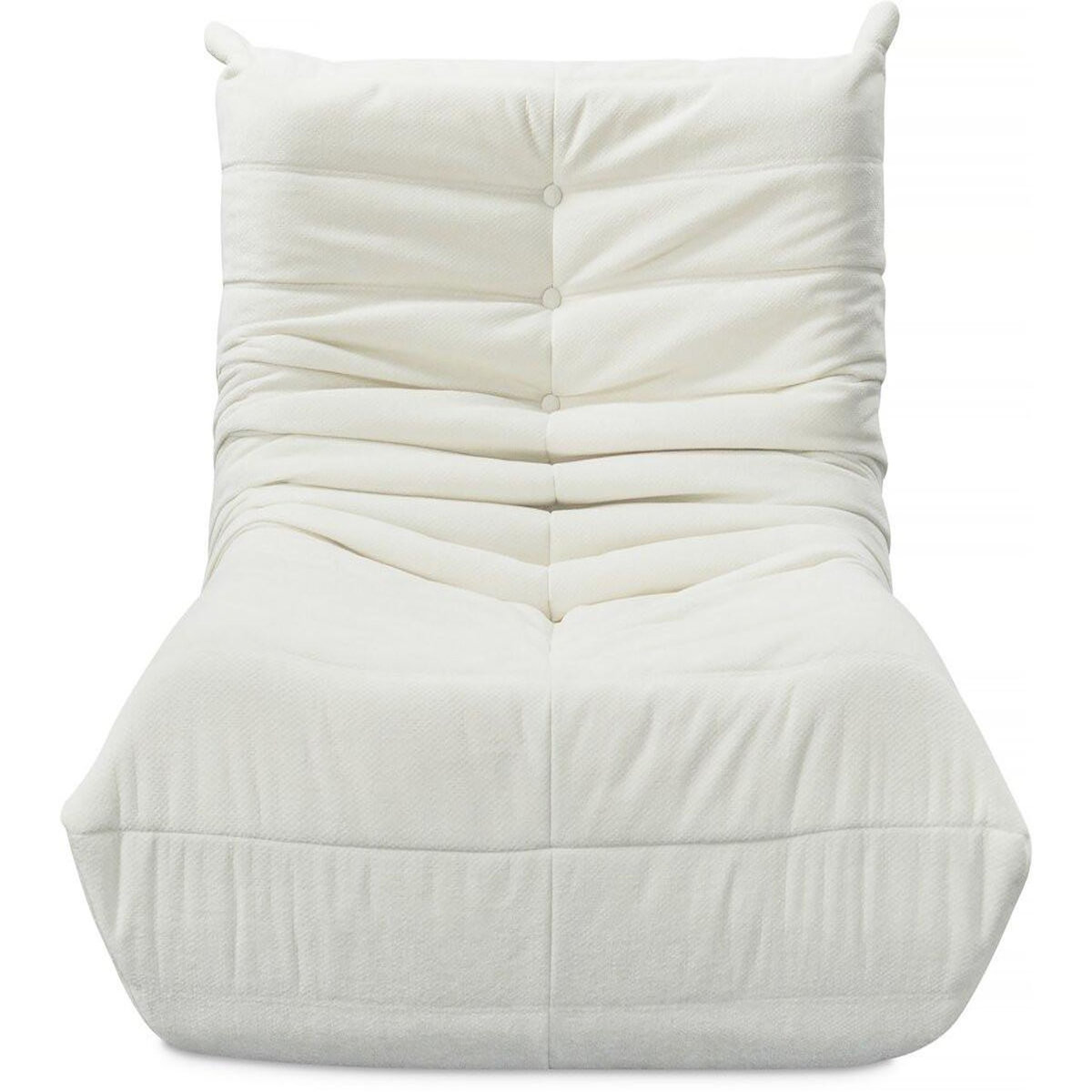 Habitat et Jardin Chauffeuse en tissu texturé  Velasca  - 95 x 100 x 75 cm - Crème