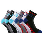 FREEGUN Lot de 6 Paires de Chaussettes Socquettes homme assorties. Coloris disponibles : Gris
