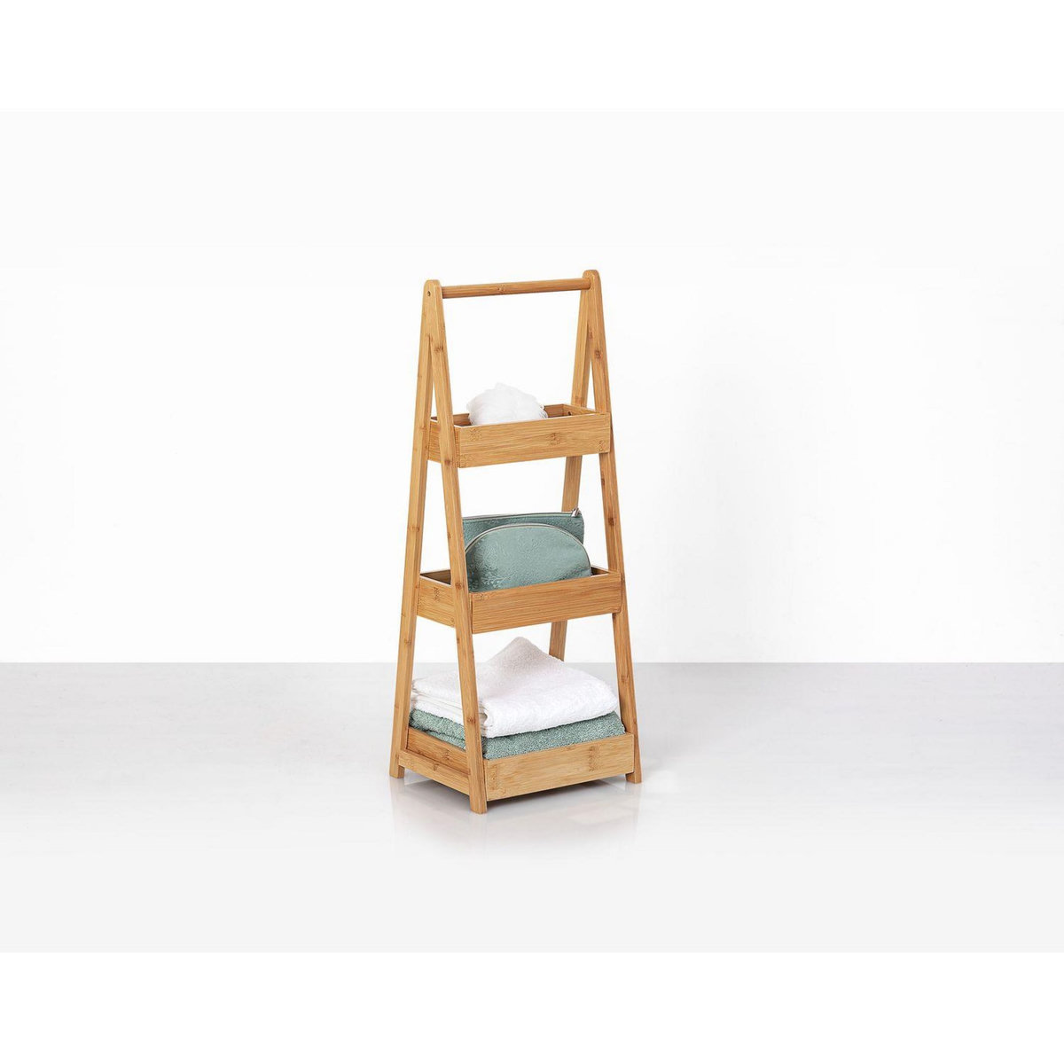 FIVE Desserte 3 niveaux en Bambou - Marron