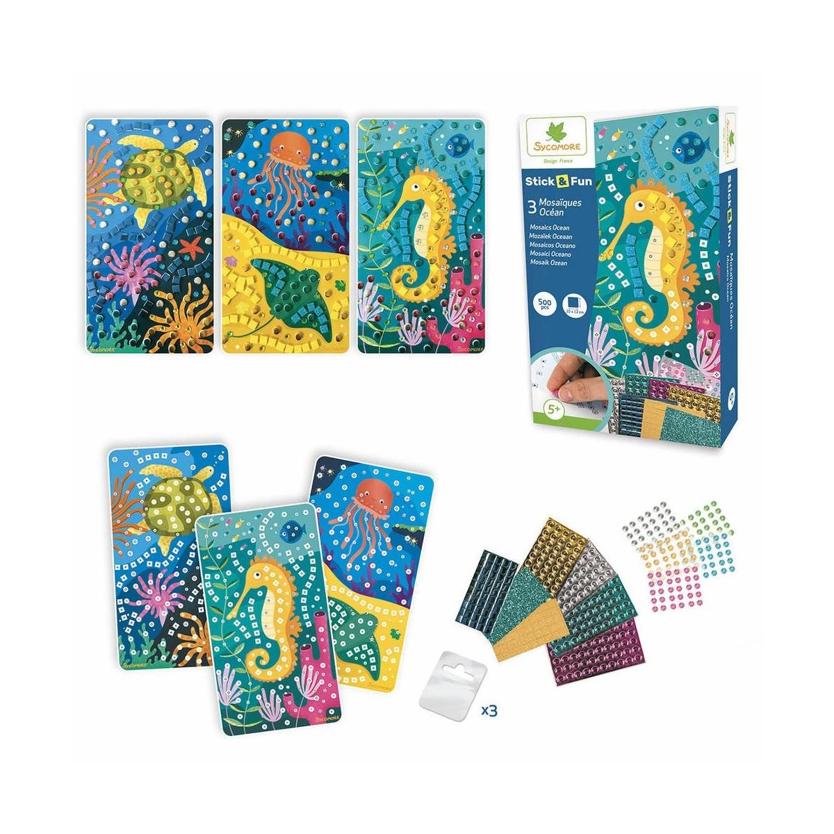 Au Sycomore Stick  and  Fun - 3 mosaiques ocean