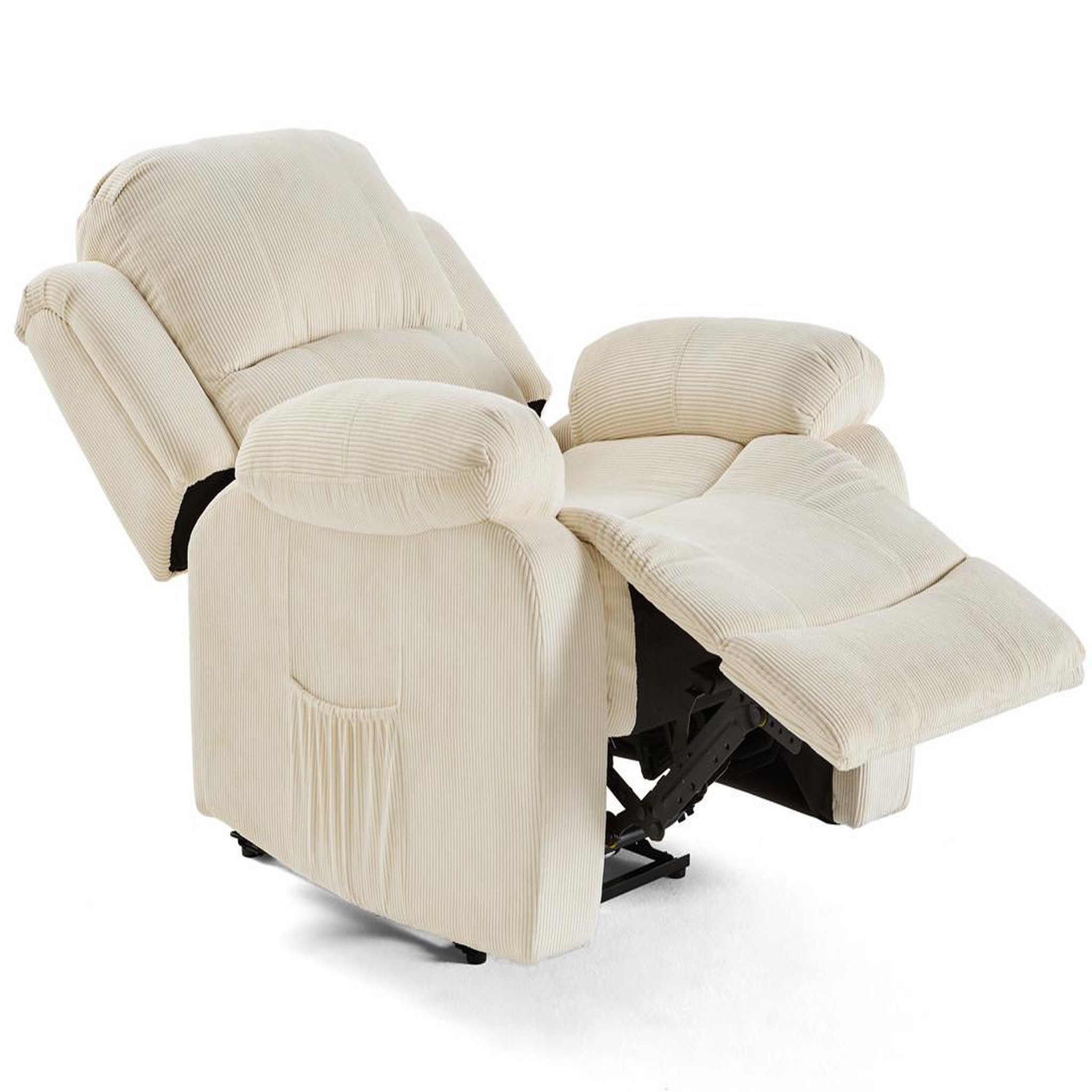 Voir la diapositive 3 : BEST MOBILIER Armand - fauteuil relax électrique en velours côtelé