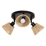 ATMOSPHERA Plafonnier 3 Lampes Orientables  Myha  25cm Naturel