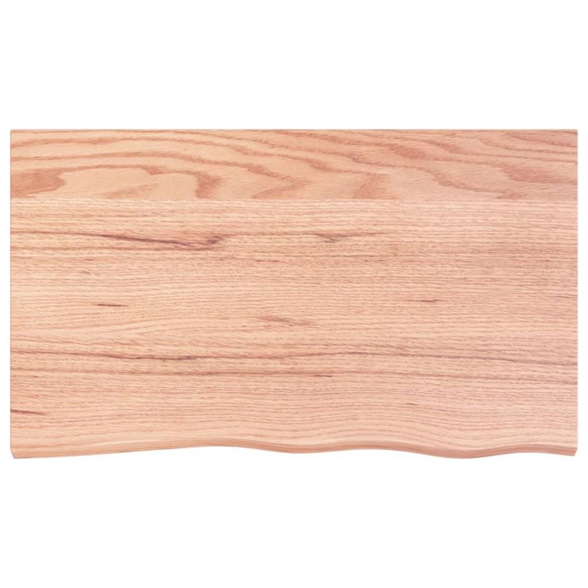 VIDAXL Dessus de table marron clair 100x60x2 cm bois chene traite