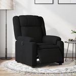 VIDAXL Fauteuil inclinable electrique Noir Tissu