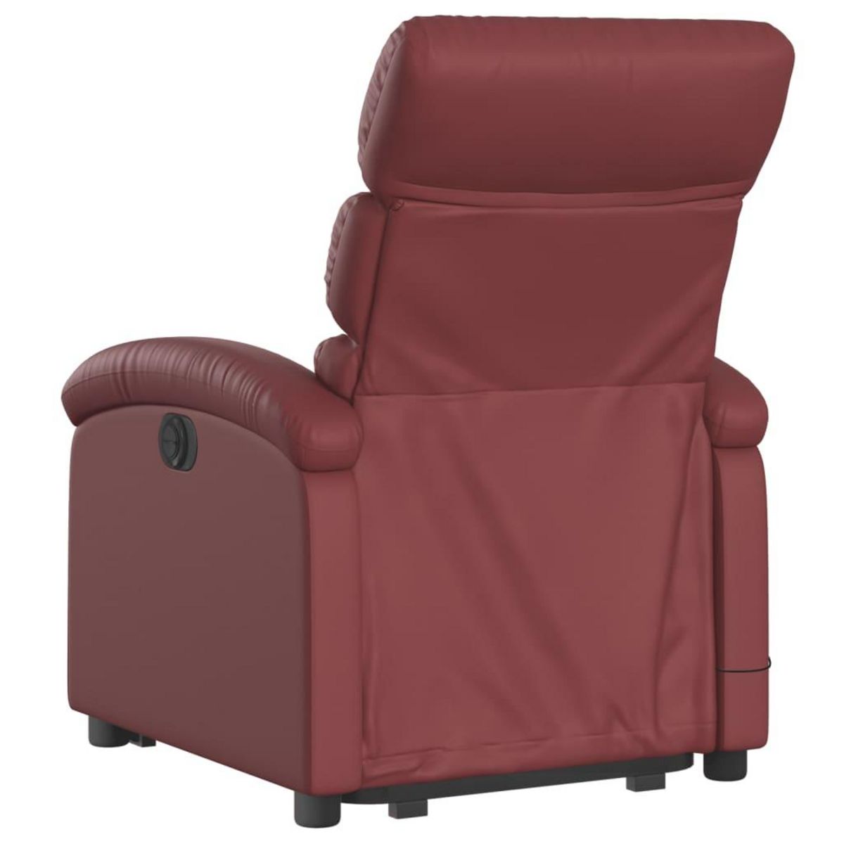 VIDAXL Fauteuil inclinable de massage electrique rouge bordeaux