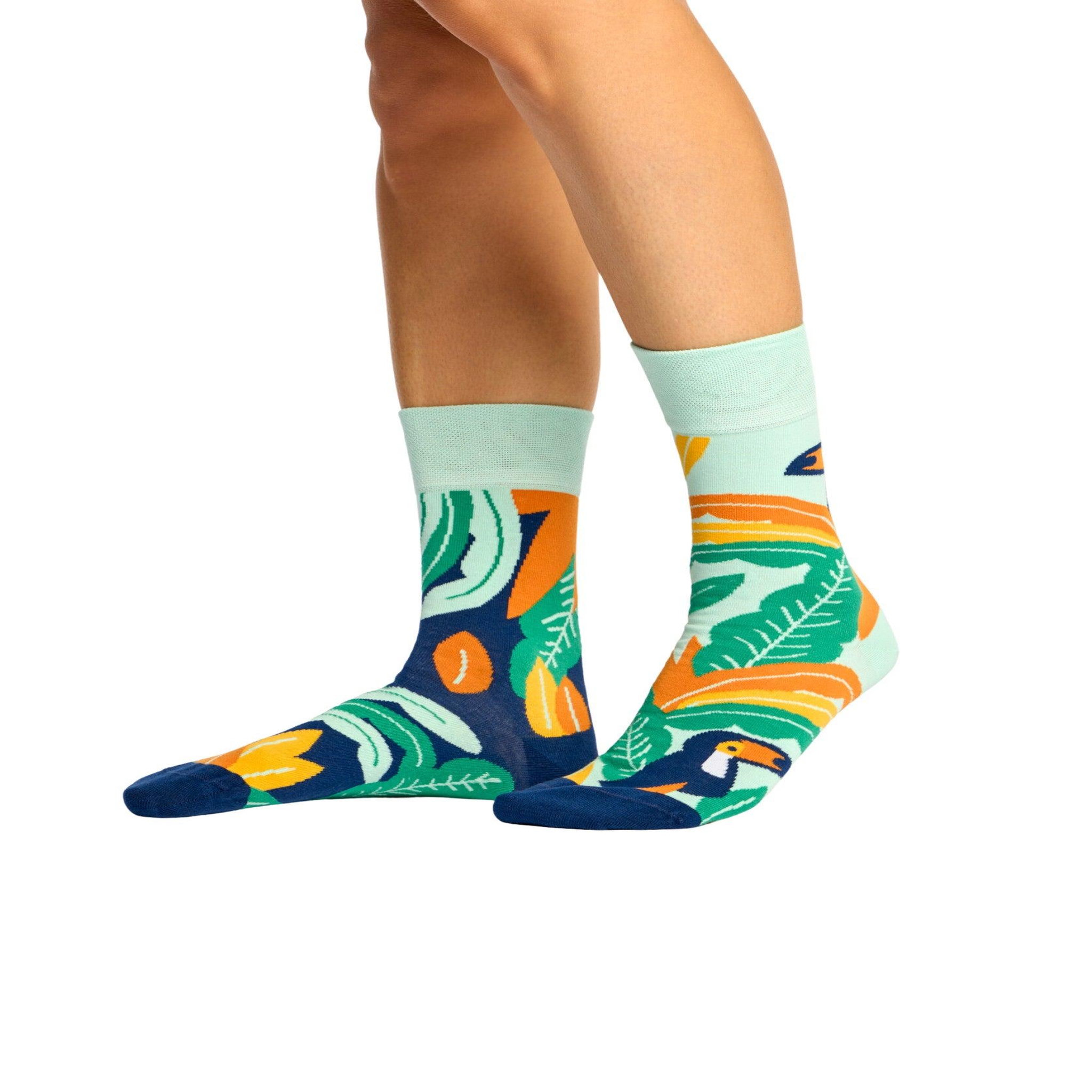 Voir la diapositive 3 : DEDOLES Chaussettes toucan & feuilles