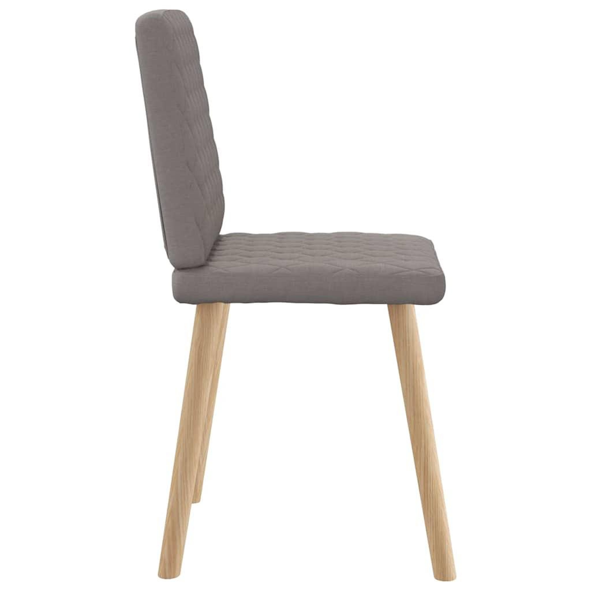Voir la diapositive 5 : VIDAXL Chaises a manger lot de 6 taupe tissu