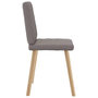Voir la diapositive 5 : VIDAXL Chaises a manger lot de 6 taupe tissu