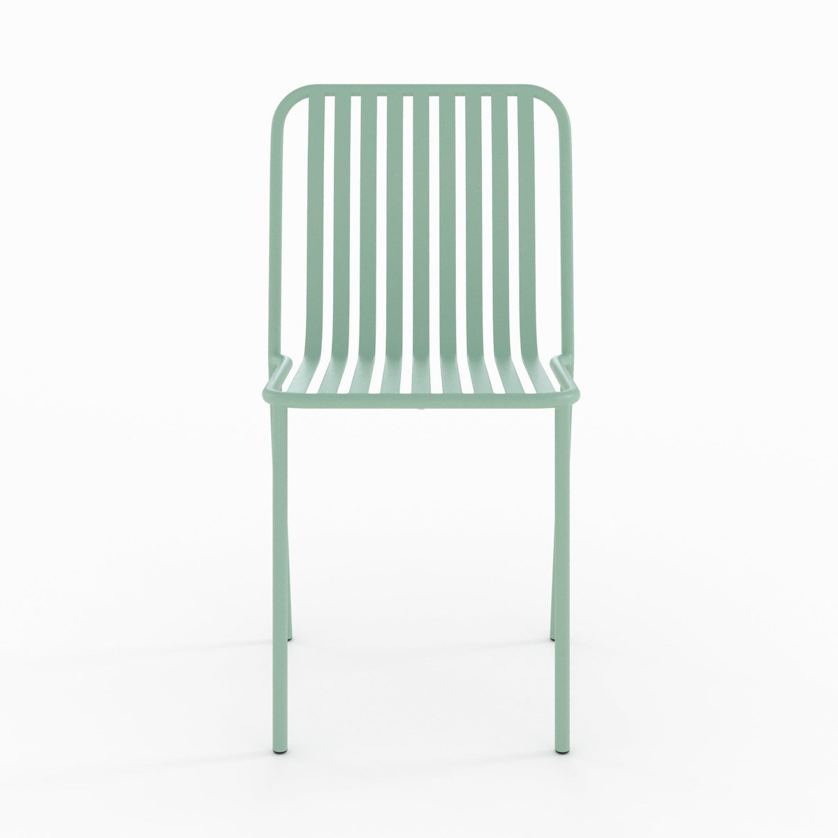 Rendez vous déco Table et chaises de jardin en métal vert 2 personnes-Yumi