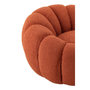 Voir la diapositive 5 : Paris Prix Fauteuil Coquillage en Tissu  Fleur  101cm Rouille