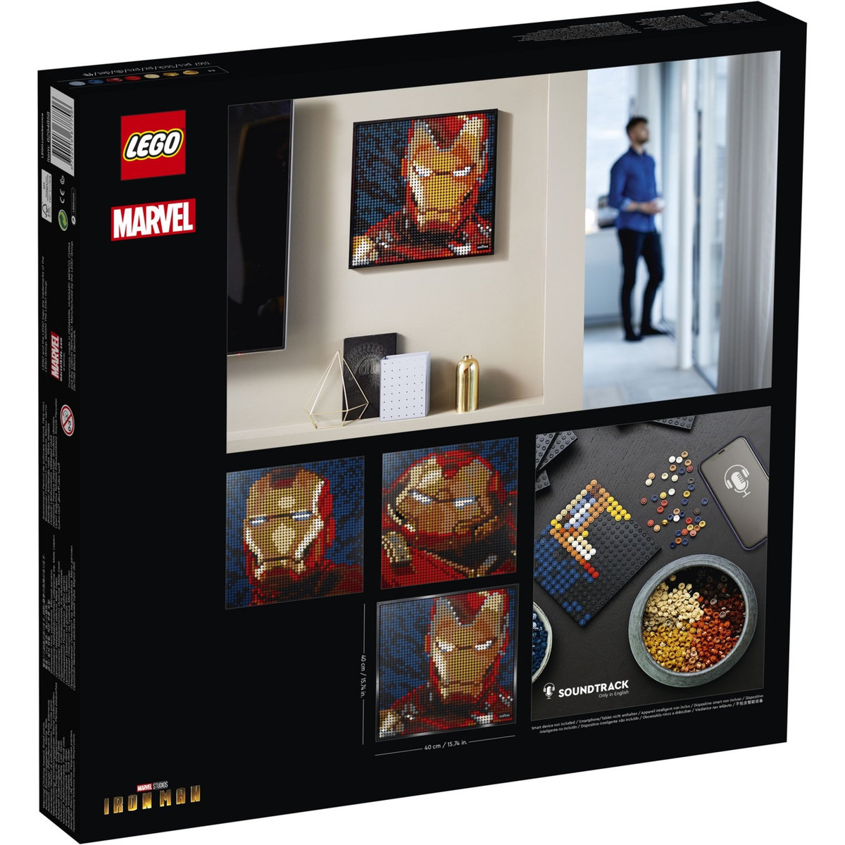 LEGO Art 31199 - Iron Man de Marvel Studios