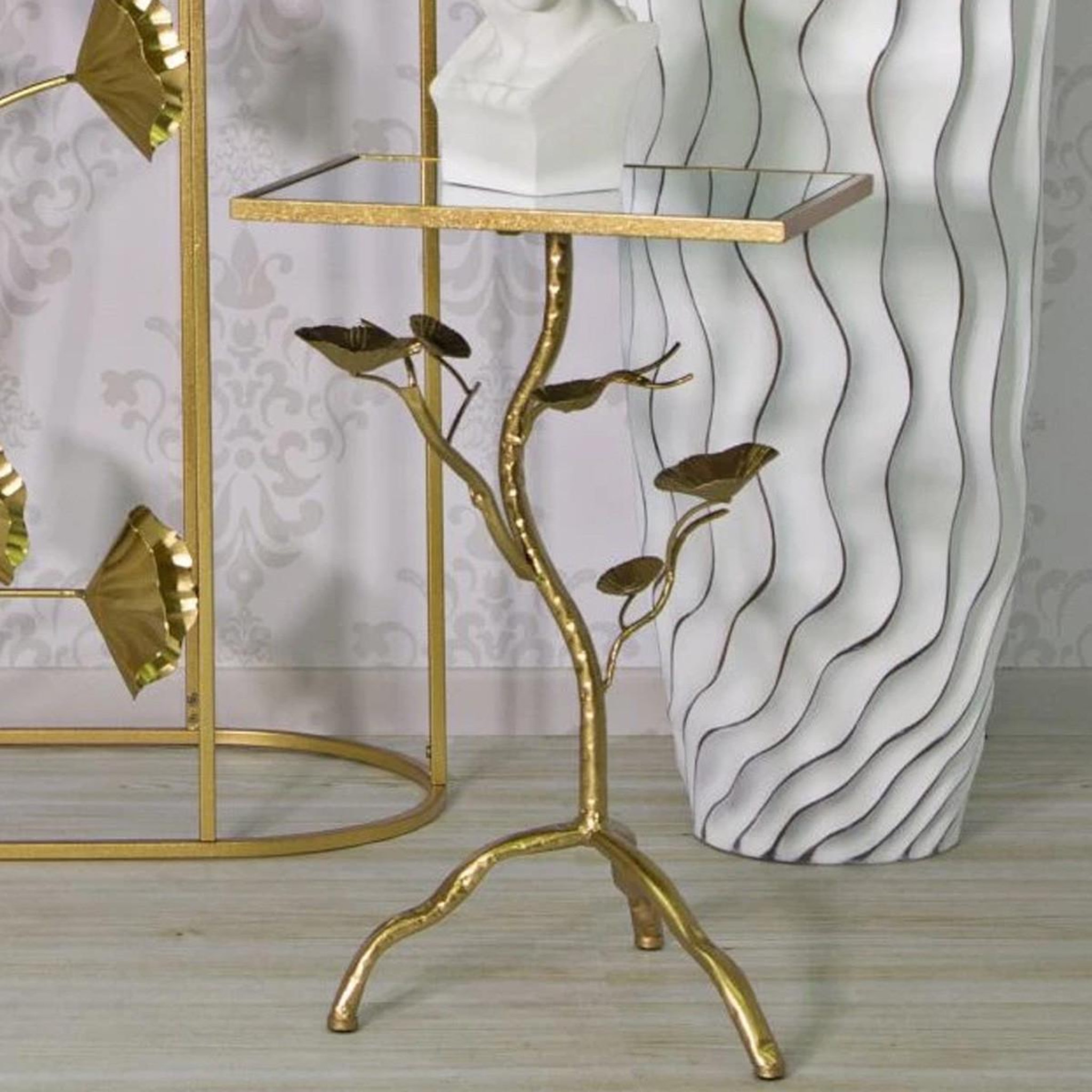 Voir la diapositive 6 : Paris Prix Table d'appoint design  tisty  60cm or
