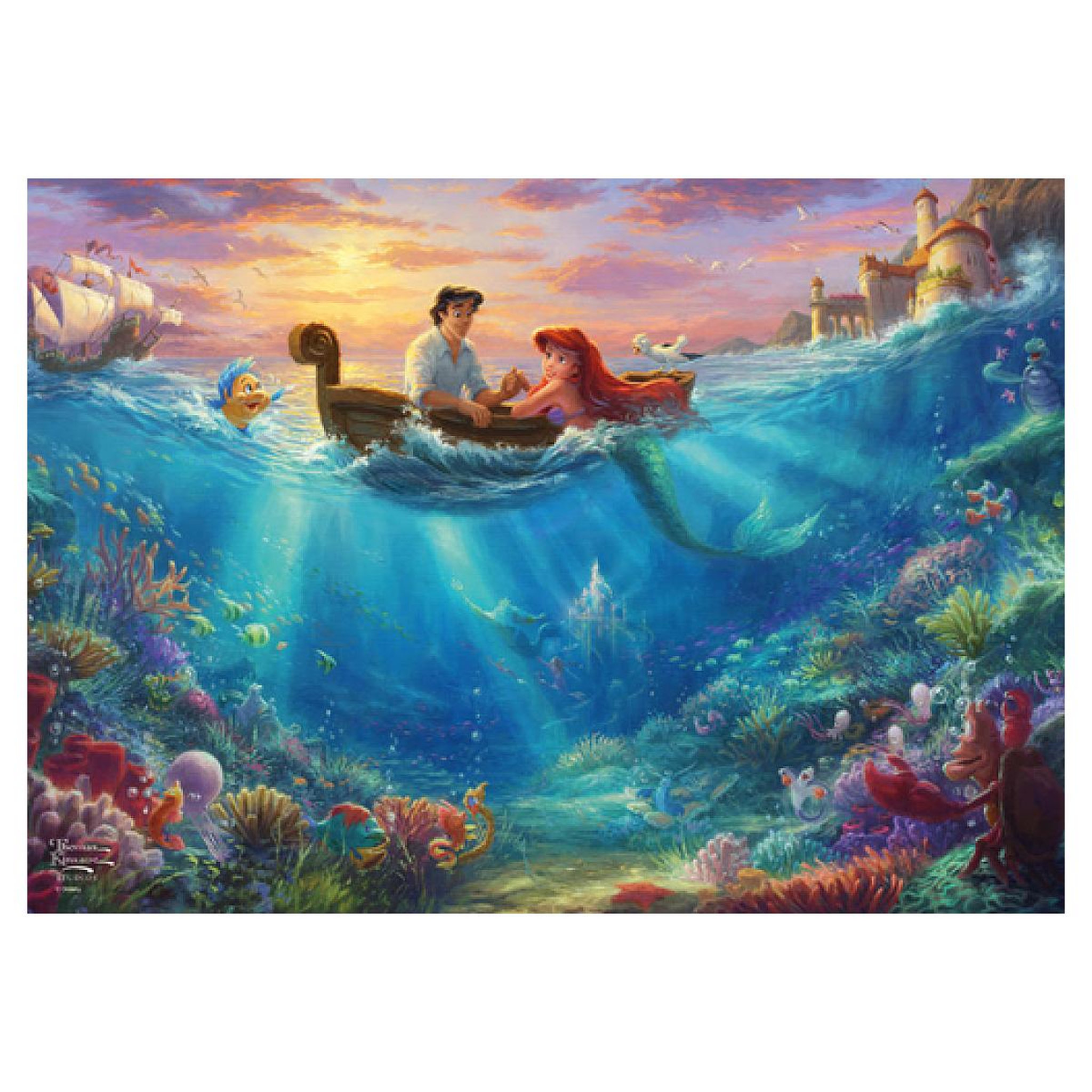 Voir la diapositive 2 : Schmidt Spiele 500 pièces puzzle Arielle la petite sirène
