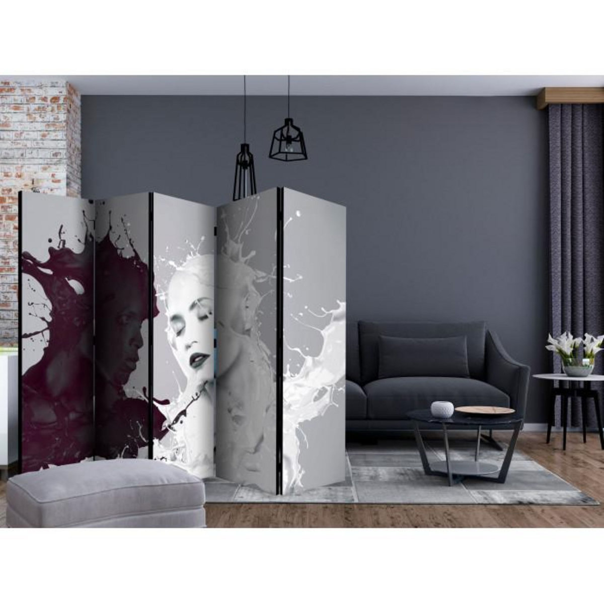 Paris Prix Paravent 5 Volets  Dissonance  172x225cm