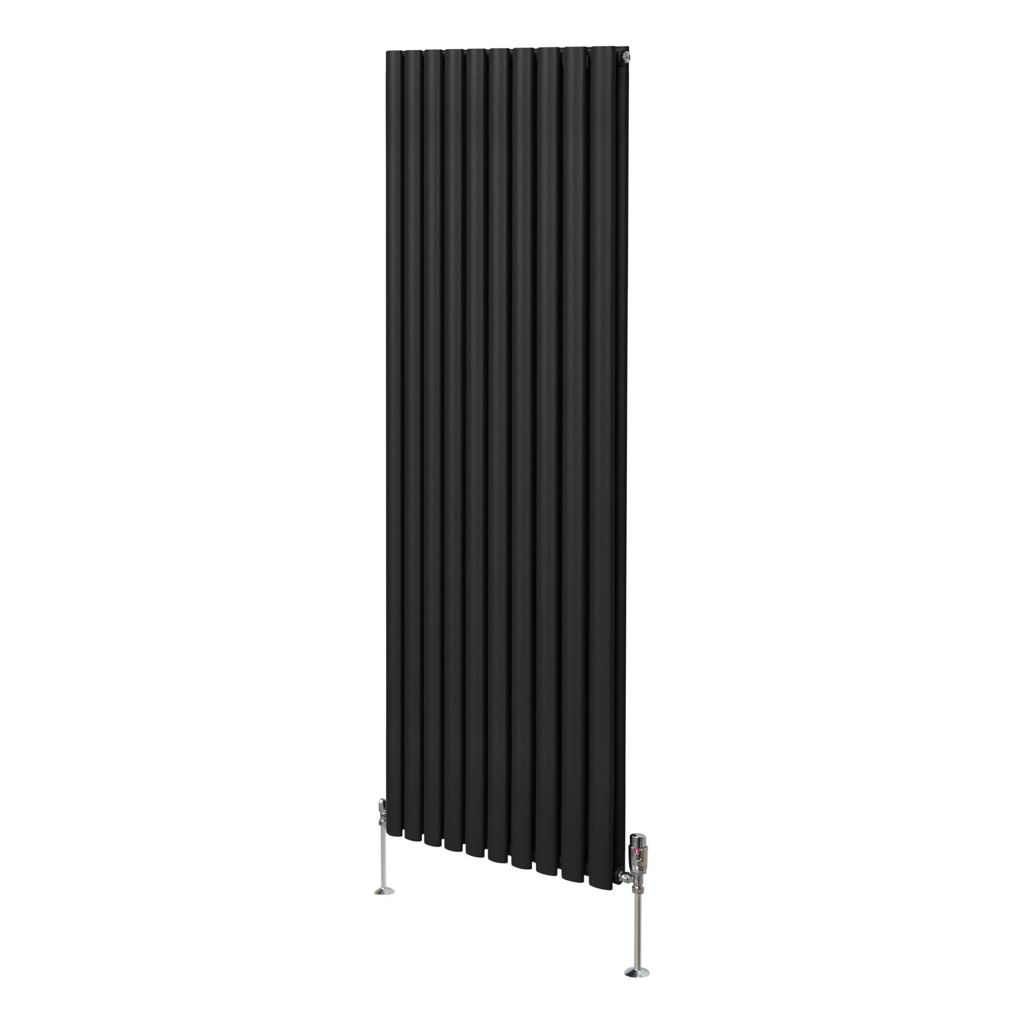 Voir la diapositive 1 : MONSTERSHOP Radiateur à colonnes ovales & robinet, 2 panneaux - 1800 x 600 mm