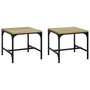 Voir la diapositive 2 : VIDAXL Tables d'appoint 2 pcs Chene sonoma 40x40x35 cm Bois ingenierie