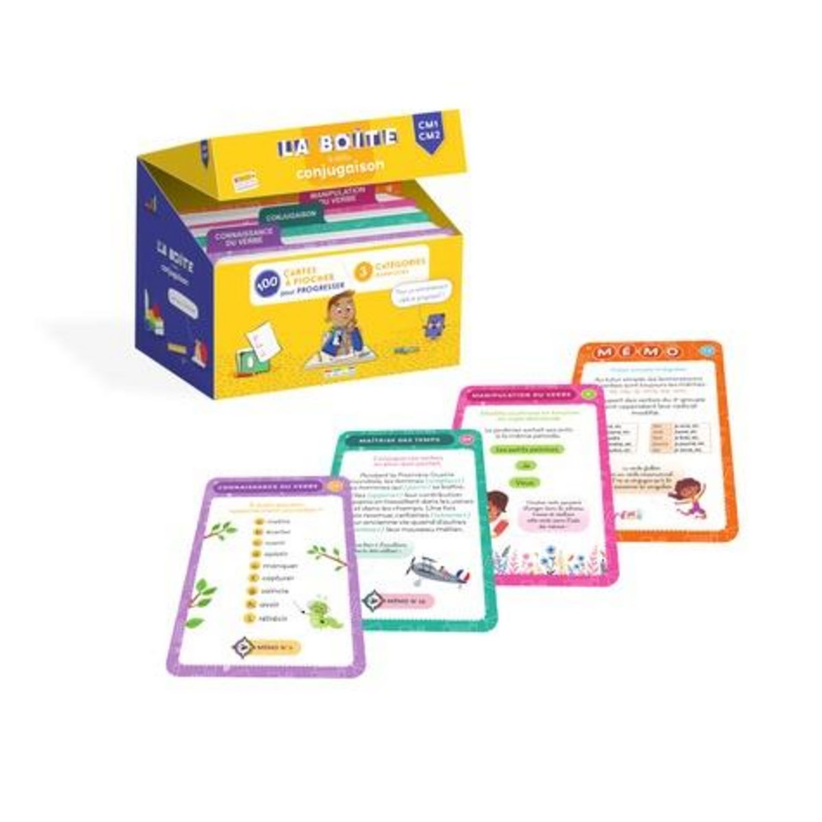 LA BOITE A DEFIS CONJUGAISON CM1-CM2. 100 CARTES A PIOCHER POUR PROGRESSER, Serra Gaëtan