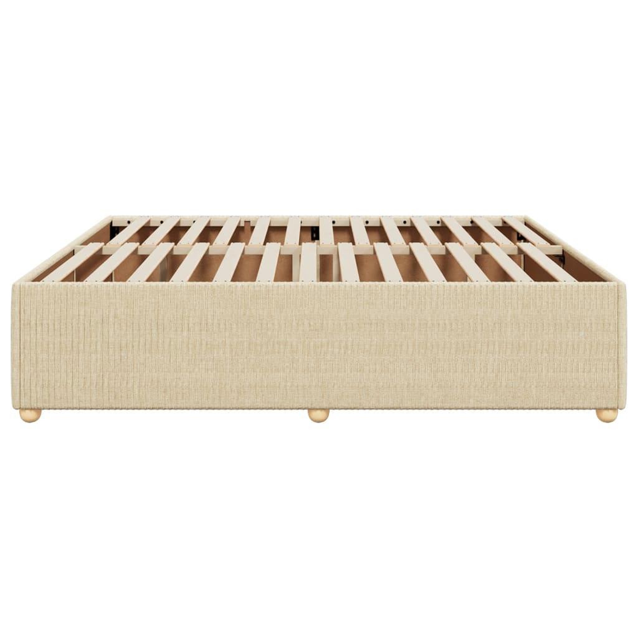 Voir la diapositive 5 : VIDAXL Cadre de lit sans matelas creme 180x200 cm tissu