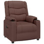 Voir la diapositive 3 : VIDAXL Fauteuil inclinable electrique Marron Similicuir