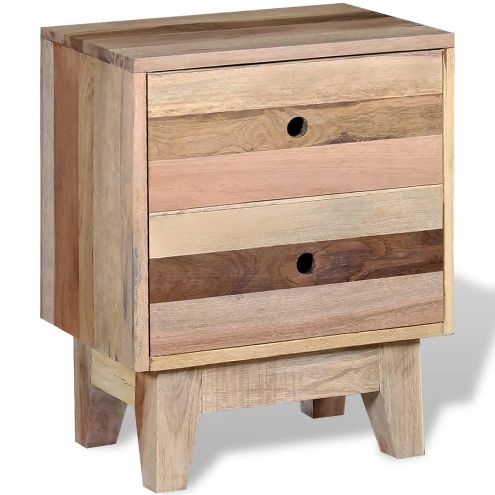 Voir la diapositive 4 : VIDAXL Table de chevet Bois de recuperation massif