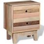 Voir la diapositive 4 : VIDAXL Table de chevet Bois de recuperation massif