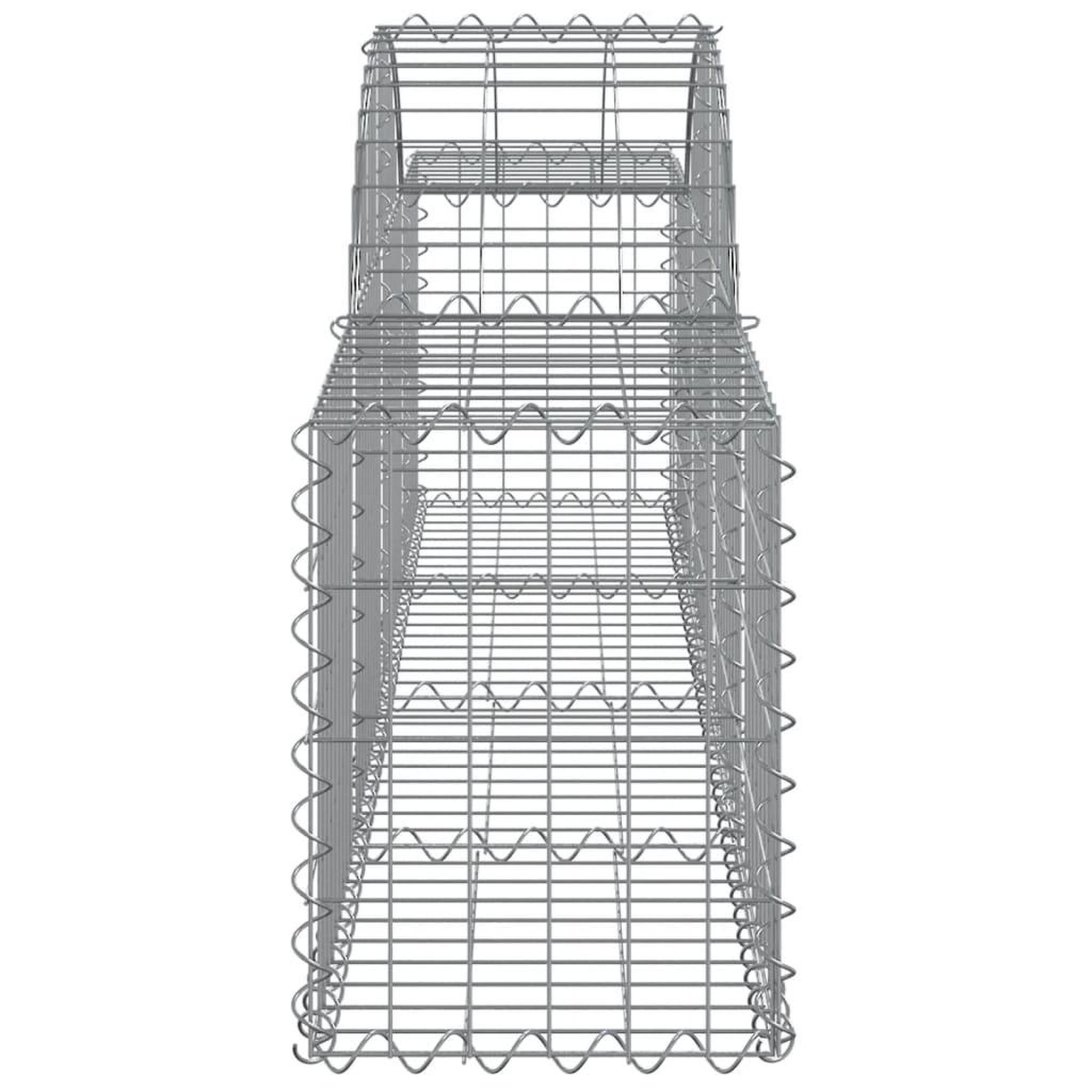 Voir la diapositive 5 : VIDAXL Paniers a gabions arques 11 pcs 200x30x40/60 cm Fer galvanise