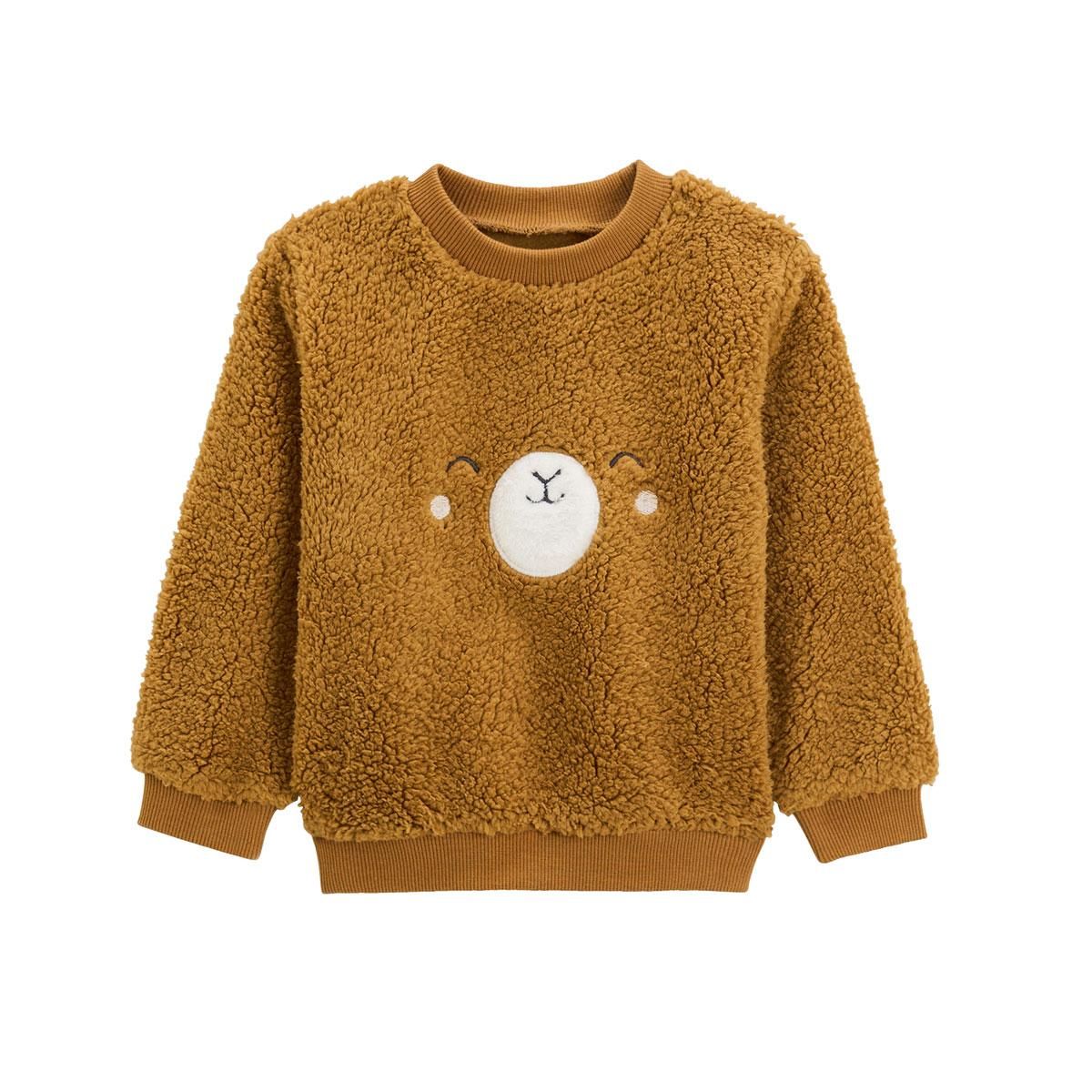 Petit Béguin Ensemble bébé sweat-shirt en sherpa et pantalon en molleton Lamascotte