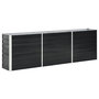 Voir la diapositive 1 : VIDAXL Lit sureleve de jardin Acier galvanise 240x40x77 cm Anthracite