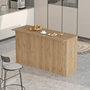 Voir la diapositive 3 : Habitat et Jardin Table de cuisine en bois  Lark  - 160 x 60 x 90 cm - Marron