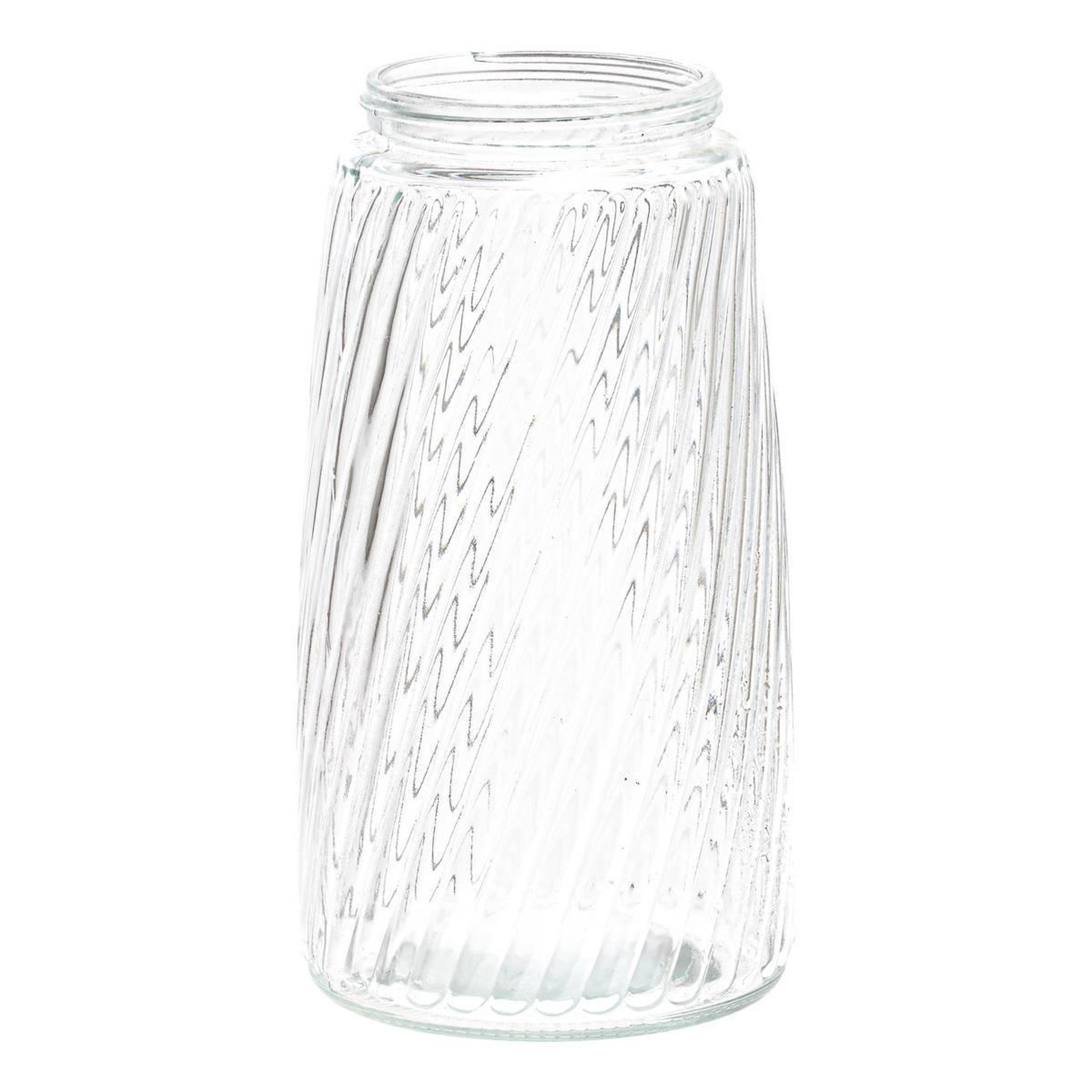 Voir la diapositive 3 : FIVE Bocal en Verre Strié  Striva  2,1L Transparent