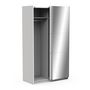Voir la diapositive 7 : Armoire 2 portes coulissantes 1 miroir L120 cm THIBAULT