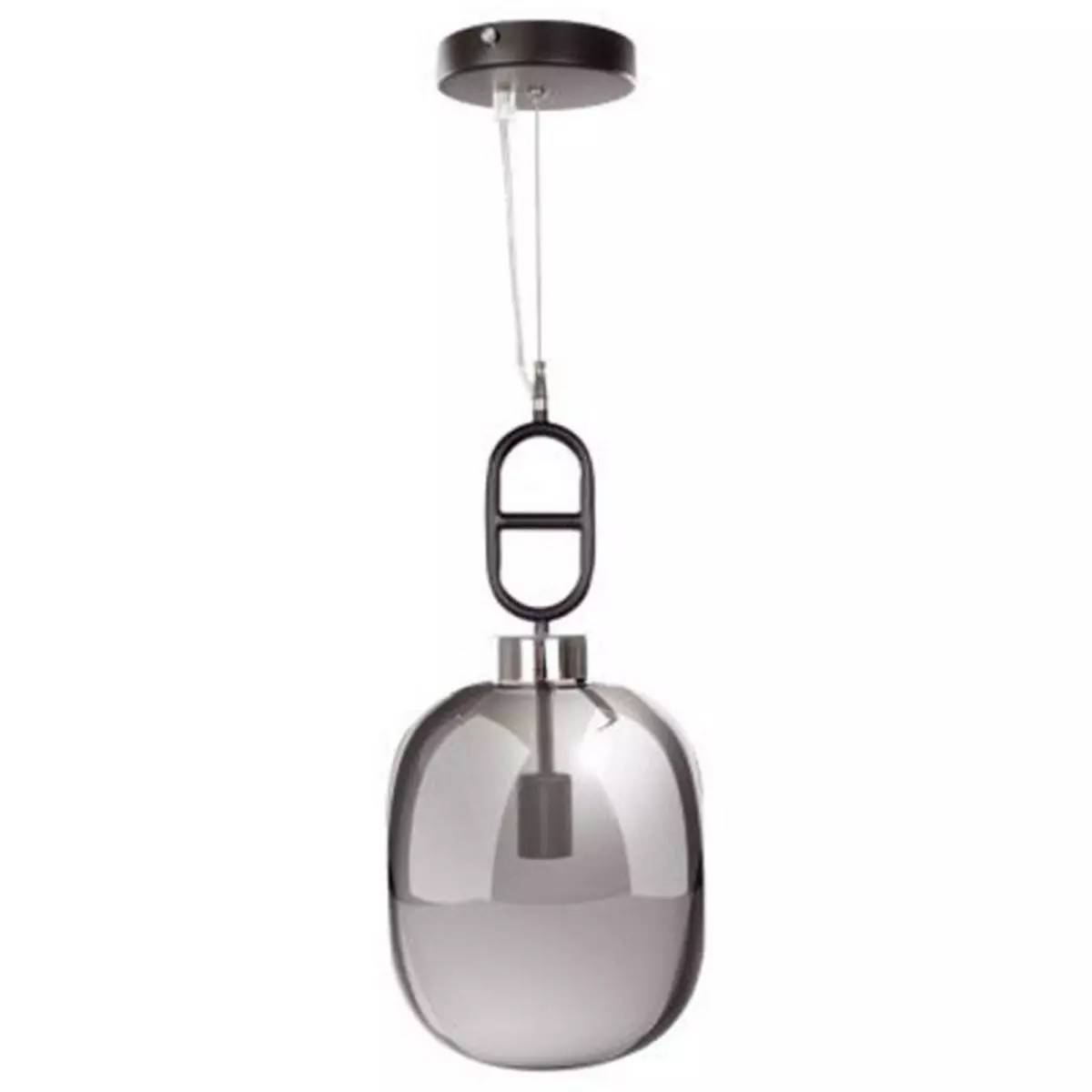 Paris Prix Lampe Suspension Design  Calai  25cm Gris & Noir